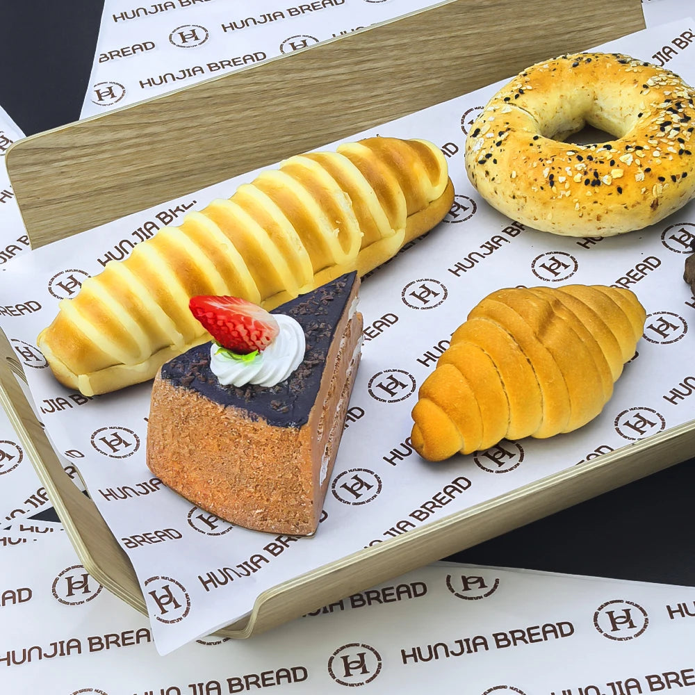 Custom Printed GreaseProof Wax Sandwich Burger Greaseproof Wrapping Paper Burrito Package With Logos Bread Paper Tray for Food