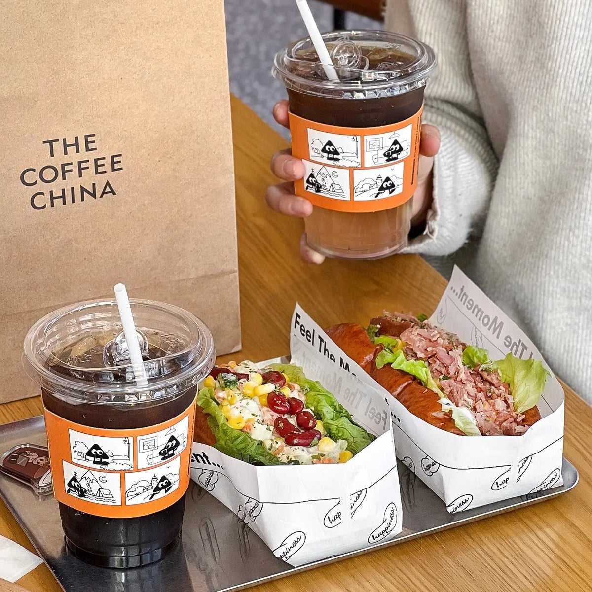 Customizable Disposable Takeaway Paper Bags for Hot Dogs Tacos & Sausages - Oil-Proof Sandwich Packaging Bags