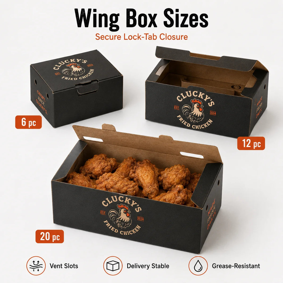 Custom Printed Logo Kraft Paper Box to go Takeaway french Fries Chicken Burger takeout Container Disposable Fast Food Packaging
