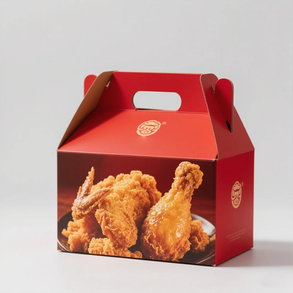 Custom Kraft Paper Burger Meal Box with 3 Compartments and Integrated Sauce Cup for Smash Burger, Wraps, and Fries To Go