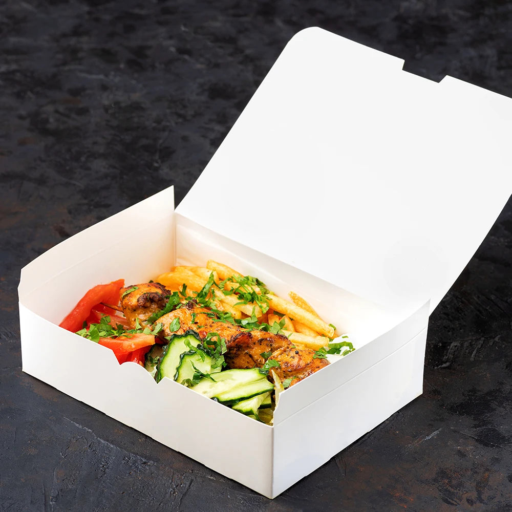 Custom for Hamburger French Fries Fried Wing Paper Boxes togo Snacks Fast Food Packaging Container Takeaway Burger Chicken Box