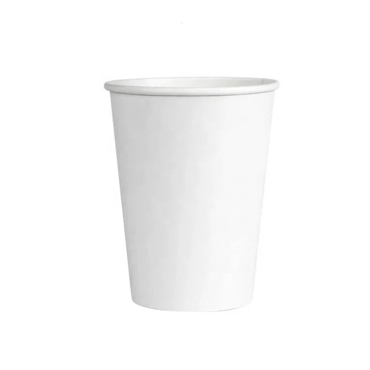 8oz 12oz 16oz Double PE Coating Compostable Soda Espresso Paper Cup Takeout Paper Cups With Transparent Lid