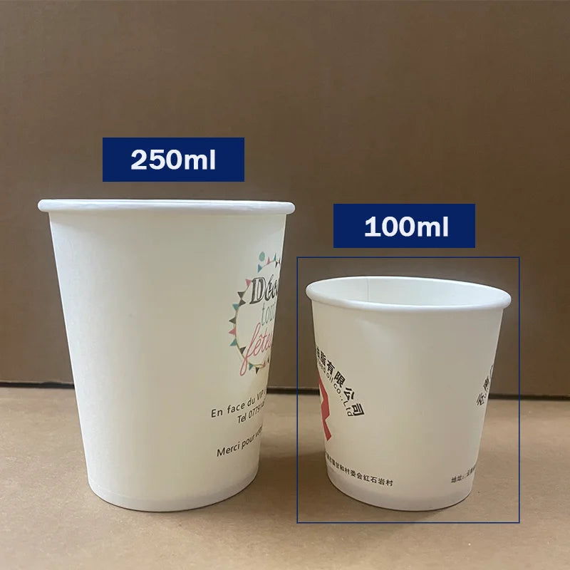 disposable paper cup with customizable logo personalized coffee paper cup for event and party