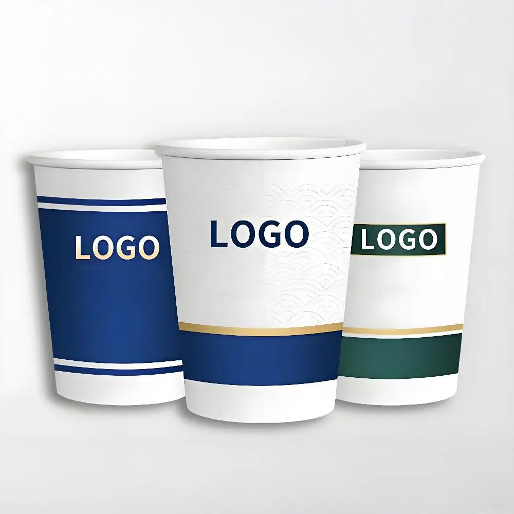 disposable paper cup with customizable logo personalized coffee paper cup for event and party
