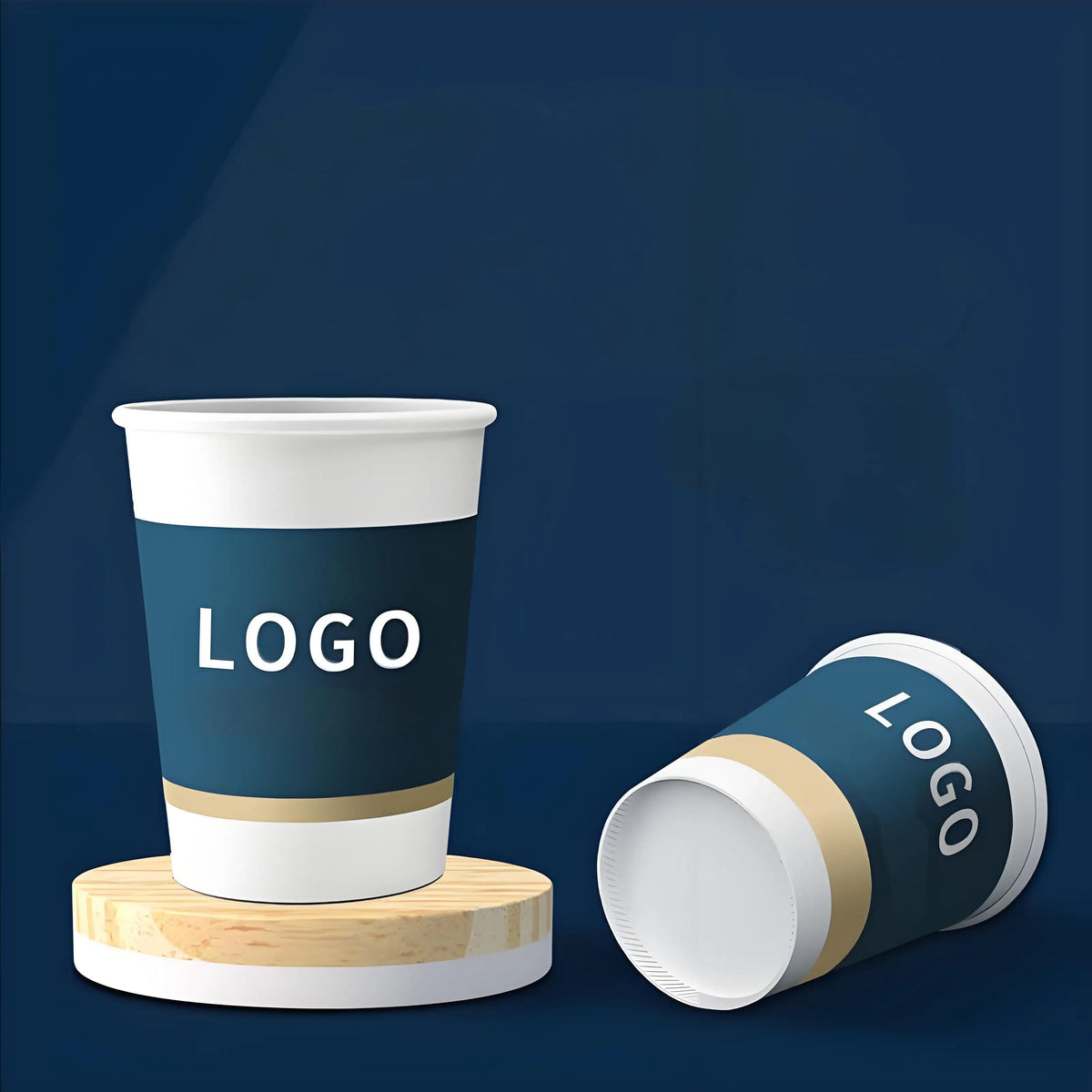 disposable paper cup with customizable logo personalized coffee paper cup for event and party