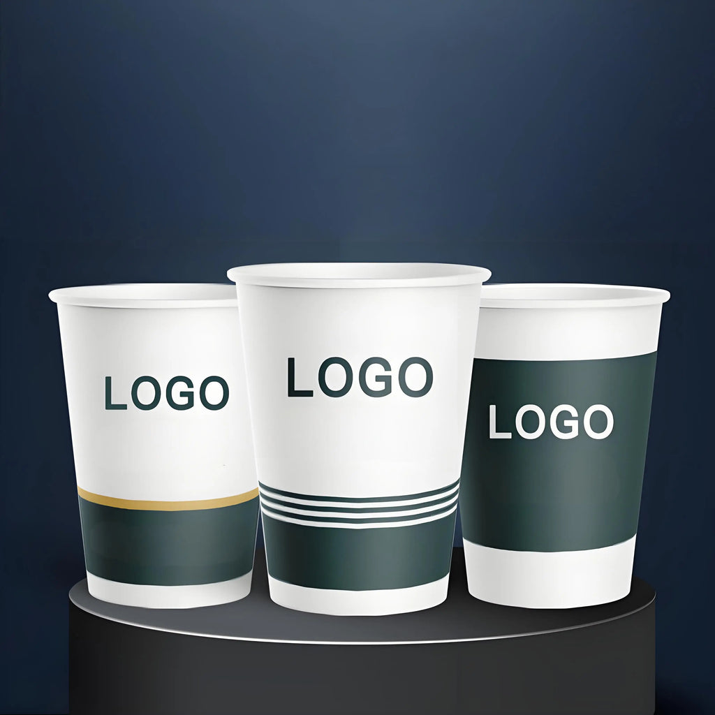 disposable paper cup with customizable logo personalized coffee paper cup for event and party