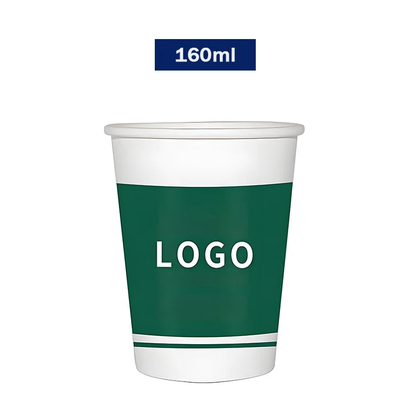 disposable paper cup with customizable logo personalized coffee paper cup for event and party
