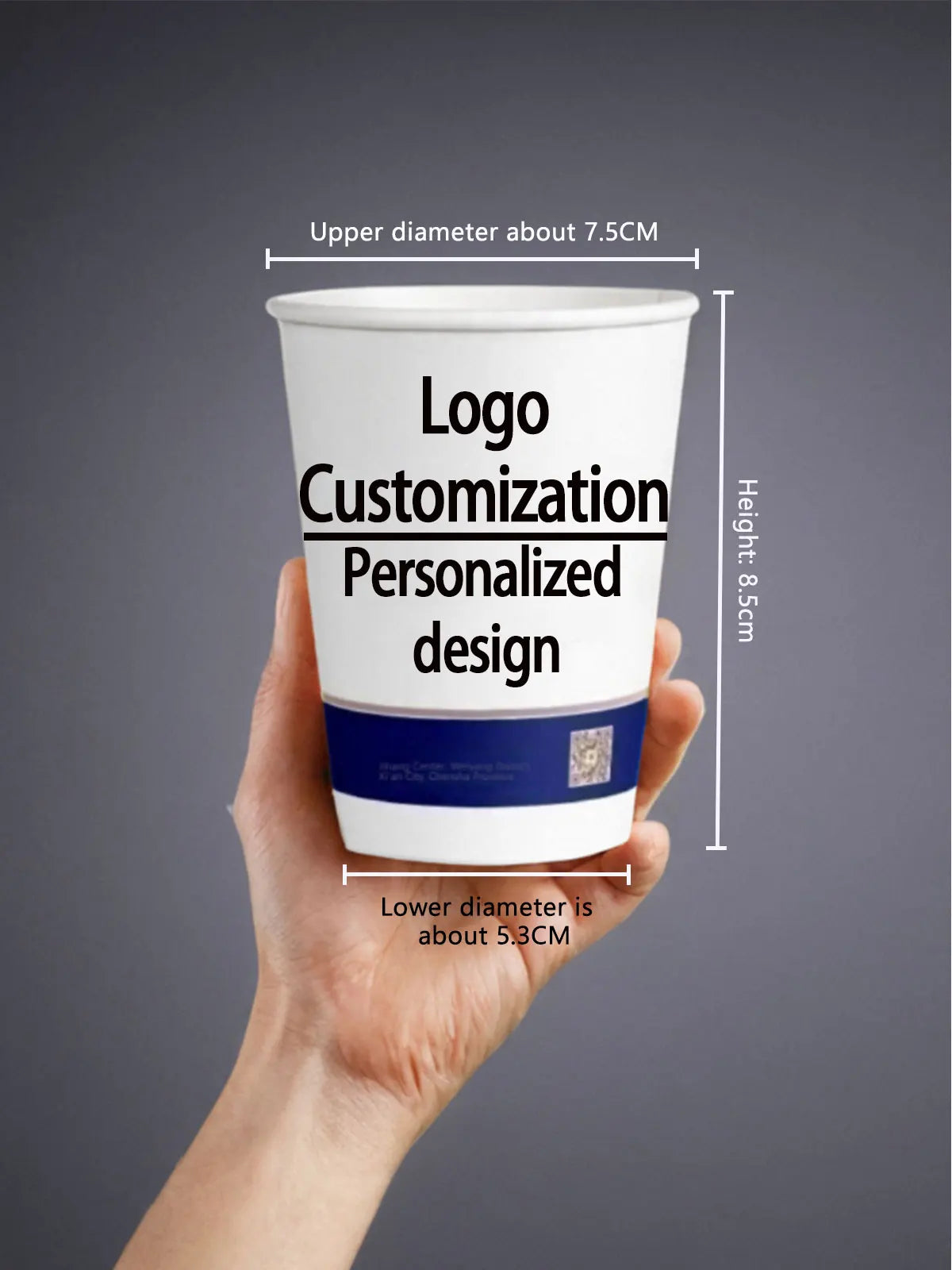 disposable paper cup with customizable logo personalized coffee paper cup for event and party