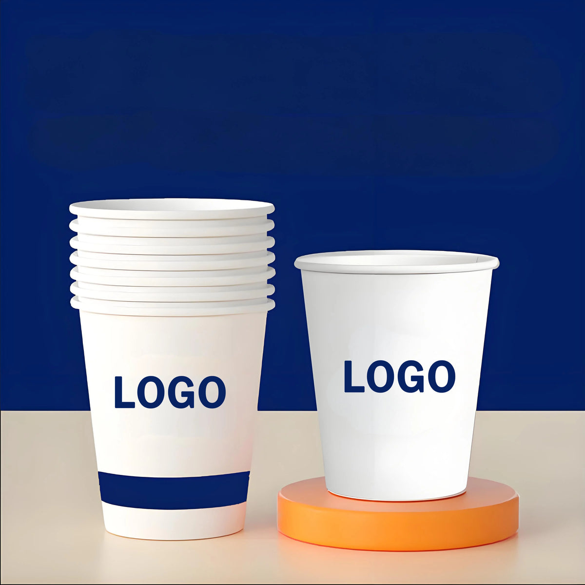 disposable paper cup with customizable logo personalized coffee paper cup for event and party