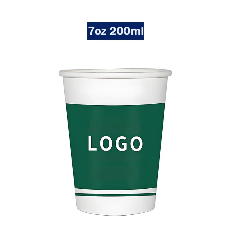 disposable paper cup with customizable logo personalized coffee paper cup for event and party